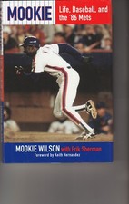 Mookie Wilson signed Hardcover Book Life, Baseball 1986 Mets WS Hero Inscribed
