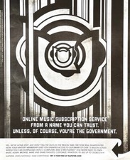 2005 NAPSTER Vintage Print Advertisement Streaming Digital Music Servic 10 x 12"