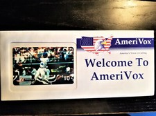 AmeriVox $10 Phone Card Ken Griffey Jr. Swinging A Baseball Bat. New in Envelope
