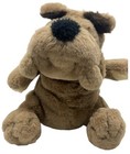 Vtg Realistic Plush Lifelike Shar-Pei Wrinkle Dog Stuffed Toy Puppy Support Pet