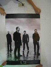 U2 Poster Black and White Band Shot Standing In Water