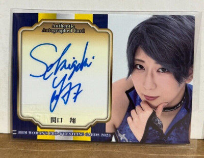 Kakeru Sekiguchi 関口翔 2023 BBM Woman's Pro Wrestling Close Up Autograph #/100 SP
