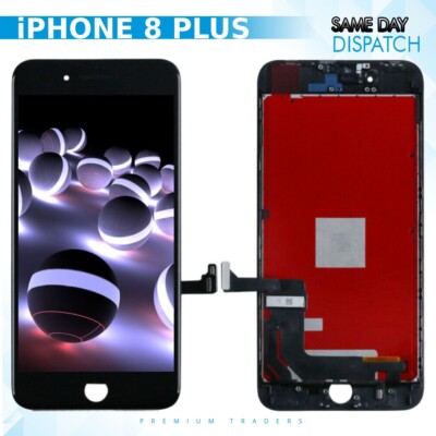 Für iPhone 8 Plus Schwarz LCD Ersatz Bildschirm Touch Display Digitizer Baugruppe