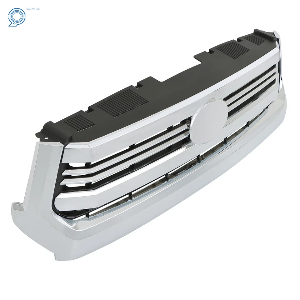 Fit For 2014 15-2021 Toyota Tundra Plastic Front Bumper Grille Assembly Chrome Foto 4 de 4
