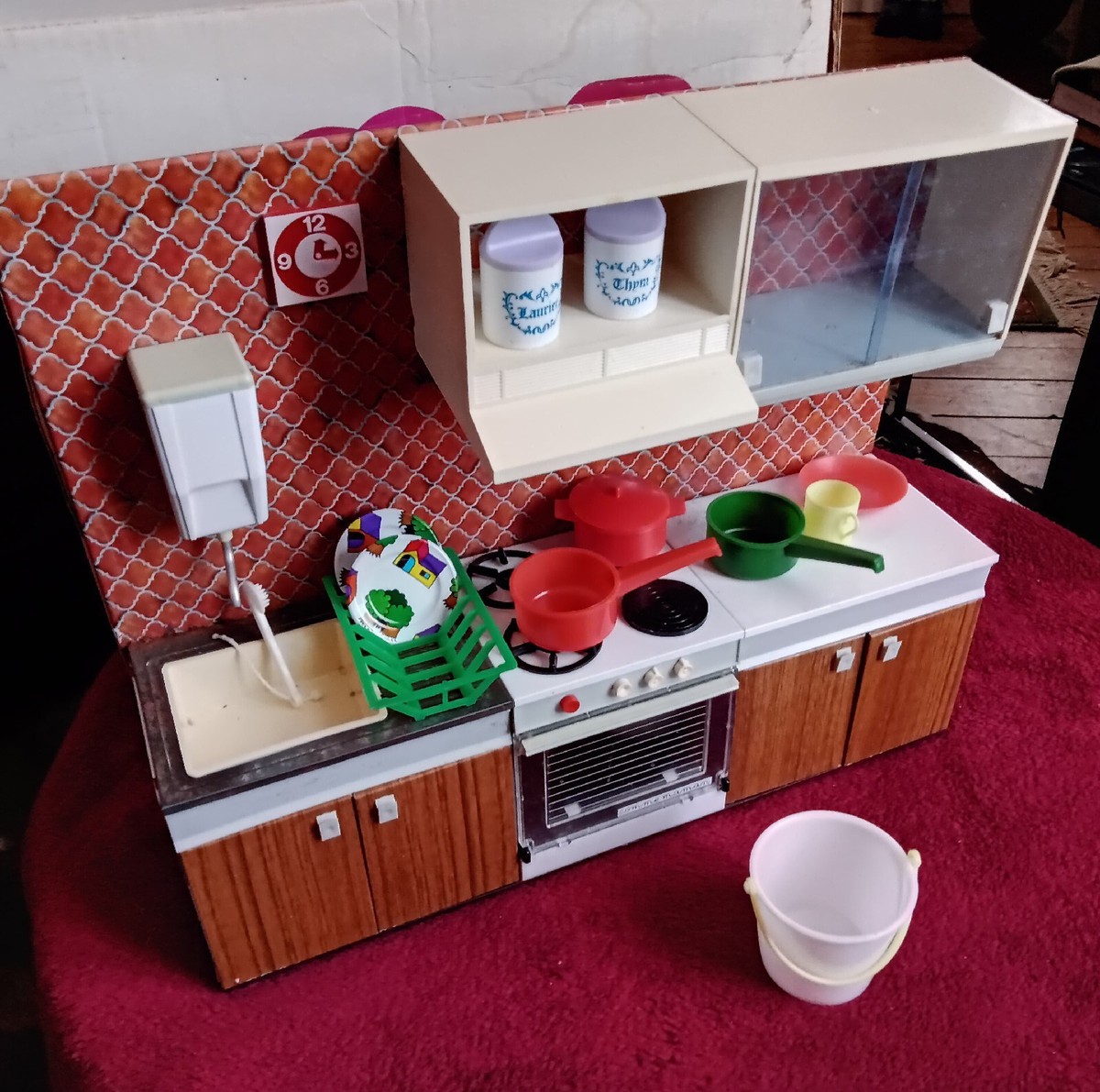 Jouet Bloc Cuisine Comme Maman Joustra - Métal Sérigraphié Dans Boîte D'origine - Années 70