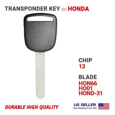 Transponder Key For Honda HO01-PT HON66 With Chip 13 High Quality