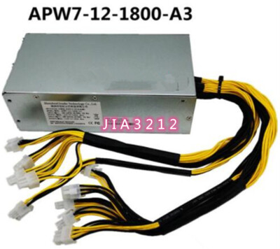 For Antminer Z15 4GE 8-Card Platform Power Supply APW7-12-1800-A3 1800W APW7 #T8