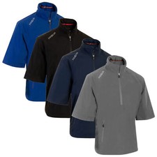 Proquip Tempest wasserdicht kurz&auml;rmelig Golf Regen Top/Jacke f&uuml;r Herren. Halber Rei&szlig;verschluss.