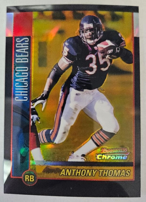 2002 Bowman Chrome ANTHONY THOMAS #52 Gold Refractor 50/50 Bears