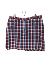 CJ Banks Plaid Skort Women's 18W Stretch Cotton Preppy Tennis Pickleball