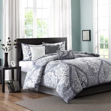 Madison Park Vienna 7 Piece Cotton Printed Comforter Set