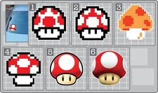 SUPER MUSHROOM from SUPER MARIO BROS.! Vinyl Decal Car Truck Sticker