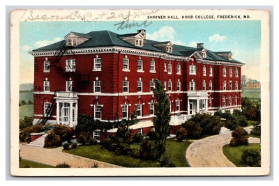 Shriner Hall Hood College Frederick Maryland MD WB Postcard Y3