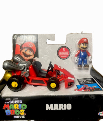Nintendo Super Mario Bros Movie Pull Back Tot Racer Kart Mario
