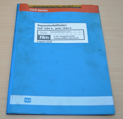 VW Golf 2 ab 1984 Jetta ab 1984 4 Zylinder Vergasermotor  Microfiche   WHB