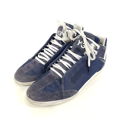 Y-3 Adidas x Yohji Yamamoto Sneaker Herren Gr. EU 45,5 US 11 Blau Leder Schuhe - Bild 1 von 4