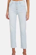 Mother The Pixie Tomcat Ankle Pina Colada Paradise Straight Jeans Size 29