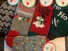 NEW 5-Pairs of Christmas Holiday Winter Ladies Socks Sz. 5-10 NWT Holiday Sox