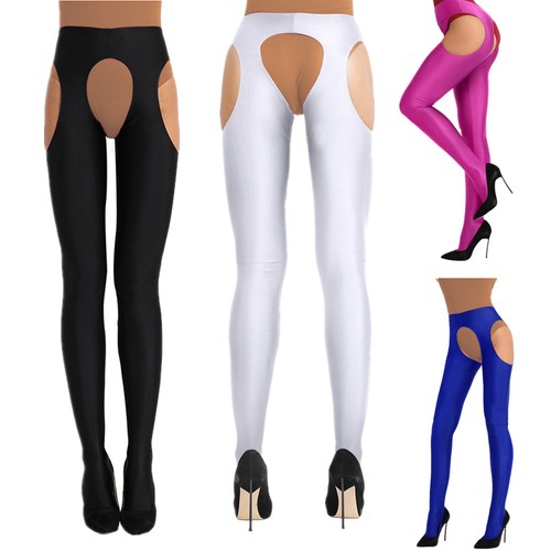 Le donne Donna Sexy Cavallo Aperto Senza Cavallo Collant Pantaloni Elastici  Calze Collant | eBay