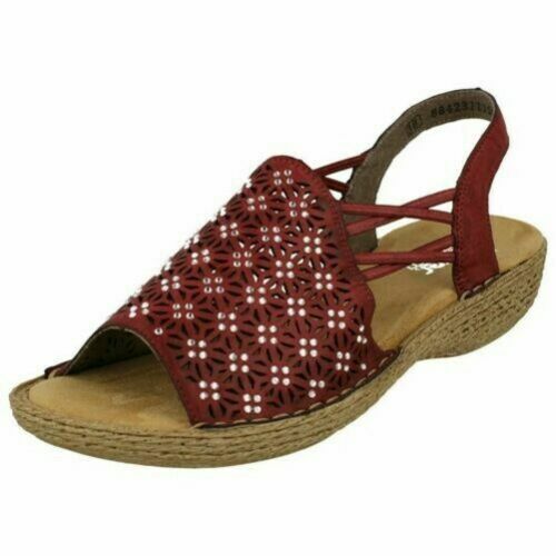 Rieker Sandali con plateau - jeans/blu denim