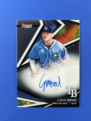 2022 Bowman s Best of  22 Autographs Curtis Mead On-Card Auto #B22CME Nationals