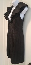 $1895 Nwt Dianaira Silk Taffetta Long Buttoned Vest Hand Sewn Details