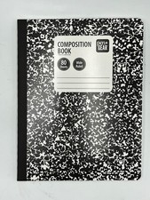 Pen  Gear Composition Book Wide Ruled 80 Pages 9.75" x 7.5" Black and White