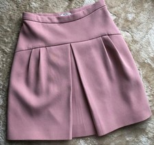 Miu Miu Pleated Mini Skirt Pink Size 38 Waist 63cm 25in