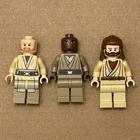LEGO Star Wars Prequel Jedi Lot Mace Windu Qui-Gon Jinn Obi-Wan Kenobi x3