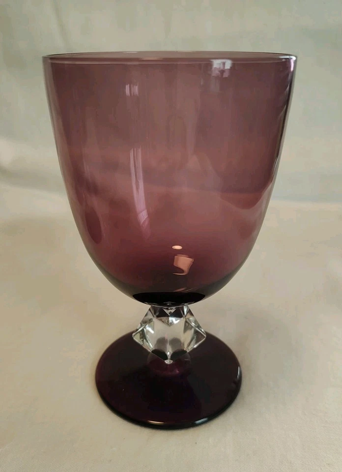 PAR (2) Copas de Vino/Copas Bryce Amatista Acuario 5 3/4" De Colección Foto 4 de 4