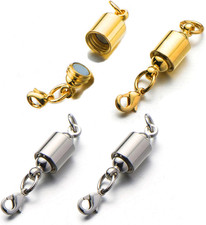 Magnetic Jewelry Clasps for Necklace Bracelet, Screw-In System Lobst