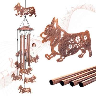 Corgi Dog Wind Chimes Outdoor Dog Gifts for Women Men Mom Gardening Birthday ...