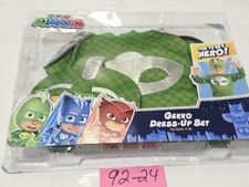 PJ Masks Gekko Dress-Up Costume Set Boys One Size Green Mask Top Party Hero New