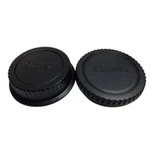 Genuine OEM Canon Camera Body & Rear Lens Cap Kit for EF EF-S Mount DSLR Mint