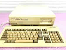NEC PC-9801UX21 Computer 2x 3.5 FDD w Keyboard Tested Working Japan