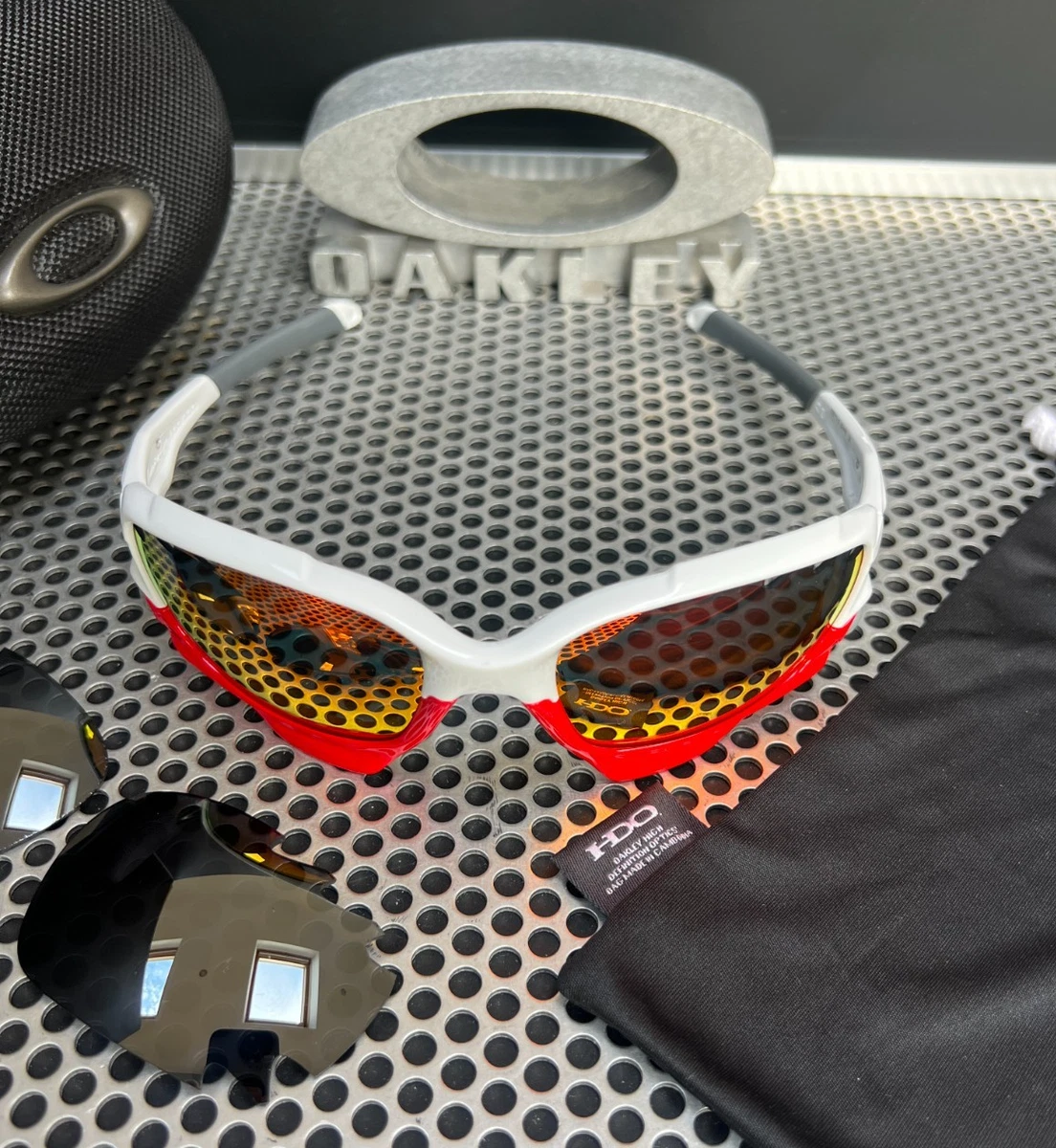 Oakley Racing Jacket Mirrored Sunglasses for Men | eBay
