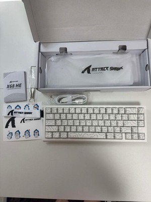 Attack Shark Keyboard X68HE White JP Wired Tested