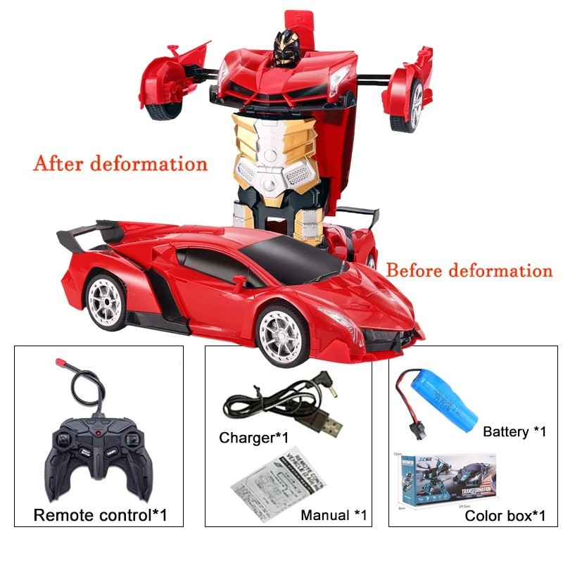 Sport Transformer Rc Robot Controller 2 In 1 Kids Toy Toddle