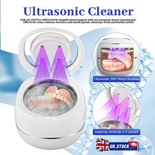 Ultrasonic Retainer Cleaner UV Dental Pod Invisalign Denture Aligner Mouth Guard