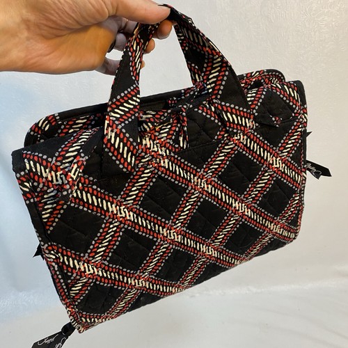 Vera Bradley Minsk Plaid Hanging Organizer Bag Cosmetics Toiletry Jewelry Makeup