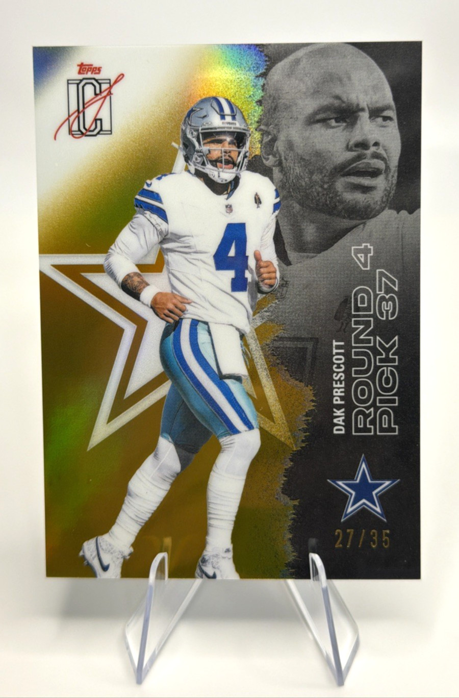2025 Topps Signature Class DAK PRESCOTT No. 15 - /35 DALLAS COWBOYS