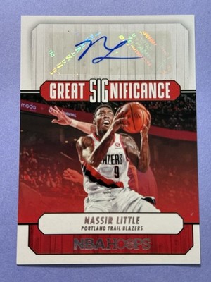 2022-23 NBA Hoops Basketball Nassir Little Great SIGnificance Auto  #GS-NSL