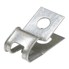 Factory OEM 1/4-5/16 Double R Style No Tab Brake Fuel Line Clamp Clip Galvanized