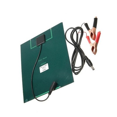 5 5W 12V Polysilizium Solarpanel mit Batterieclip für Kleingerätestrom