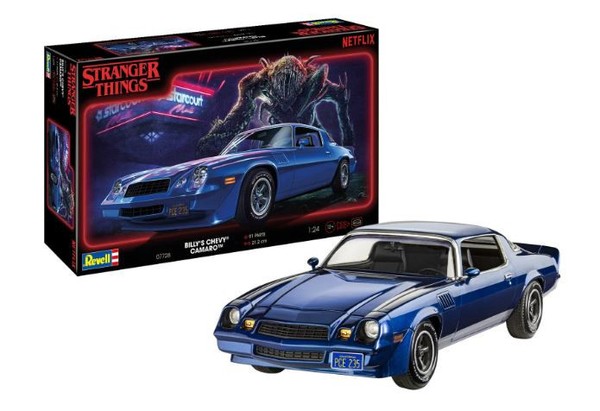 Revell 1/24 Kit Chevy Camaro Z/28 Billy's Stranger Things Statisches Modell-image