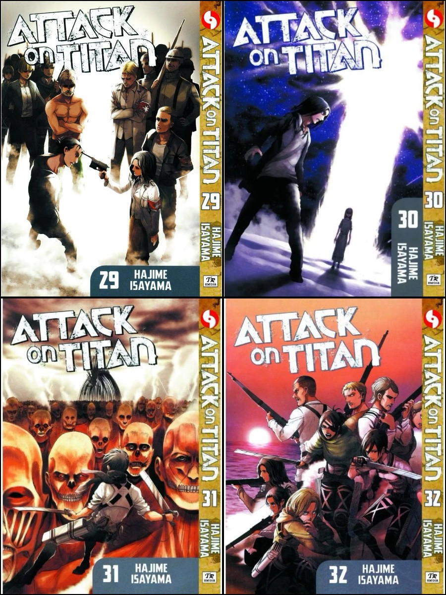 Attack On Titan (Vol. 1-34 Complete) Manga Part/Full Set English