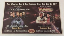 2001 newspaper TNT tv ad~ movies LOST IN SPACE and BACK TO THE FUTURE