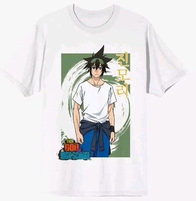The God Of High School - Jin Mori Shirt - New - Medium - White - Anime