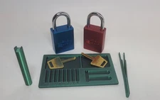Locksport Package - 2x American Lock 1100 + tray, follower, tweezers