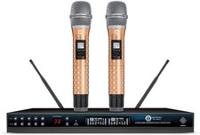 Pro Dual UHF Wireless Karaoke Microphone System w/ 300 Channels